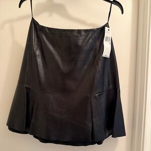 DKNY Leather Skirt NWT sz 6